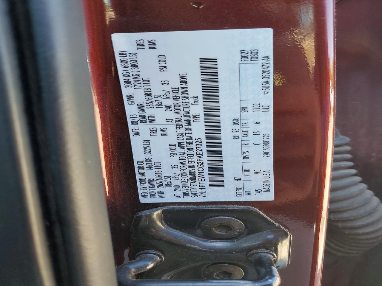 2015 FORD F150