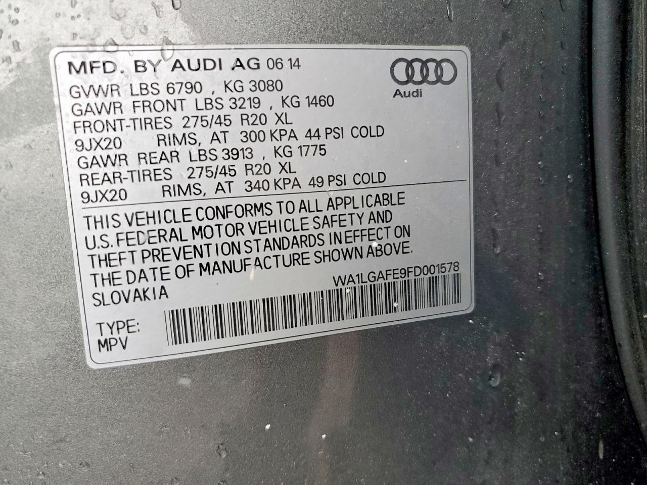 2015 AUDI Q7