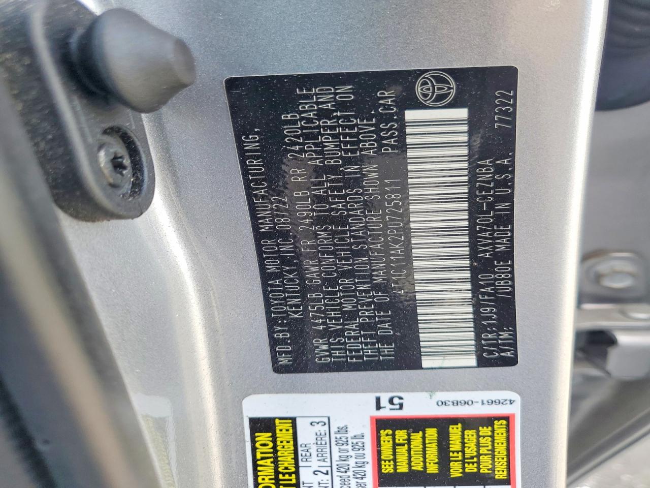 2023 TOYOTA CAMRY