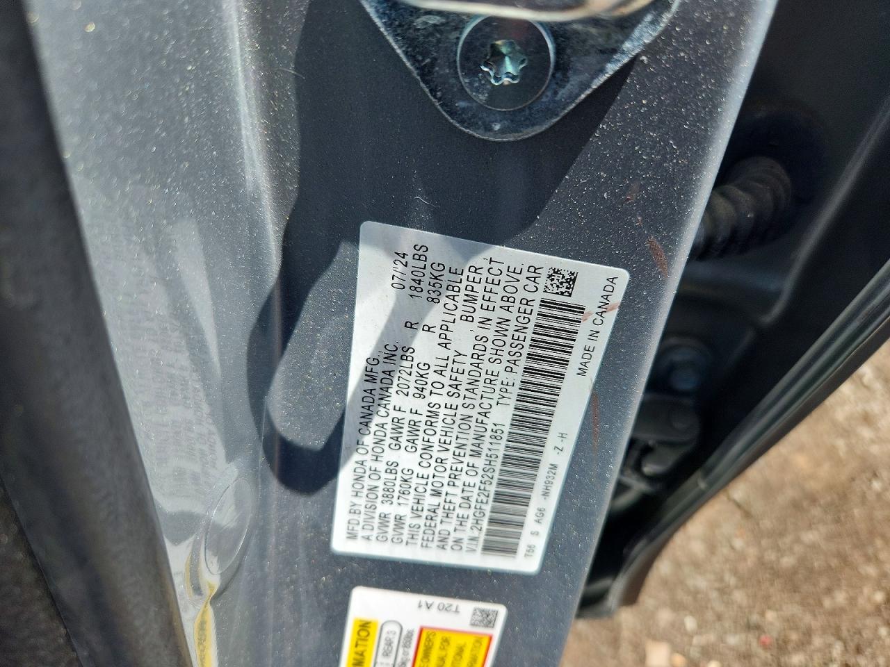 2025 HONDA CIVIC