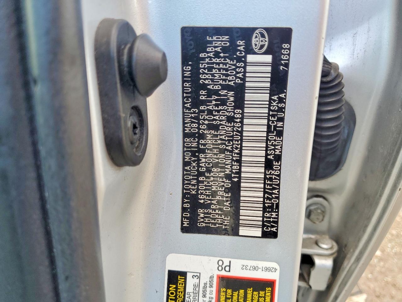 2014 TOYOTA CAMRY