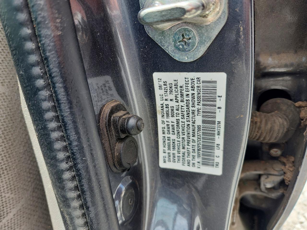2012 HONDA CIVIC