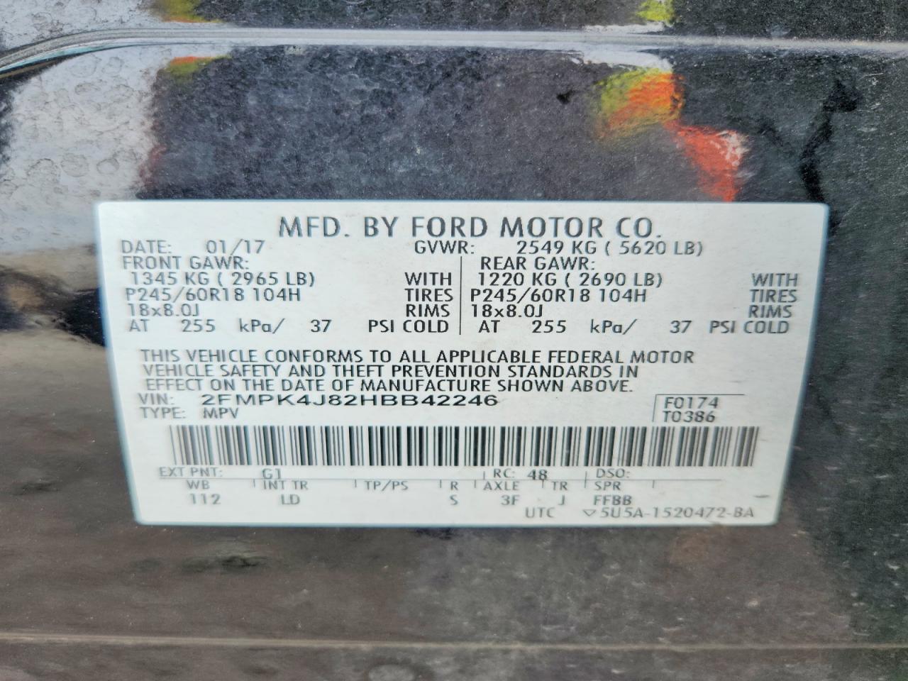 2017 FORD EDGE