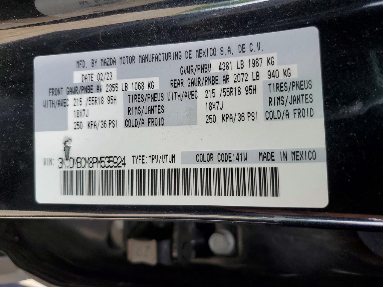 2023 MAZDA CX30