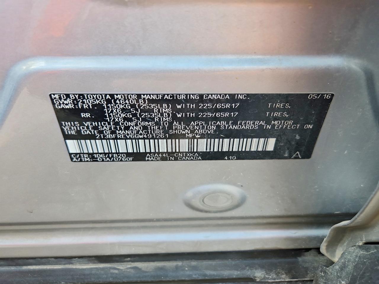 2016 TOYOTA RAV4