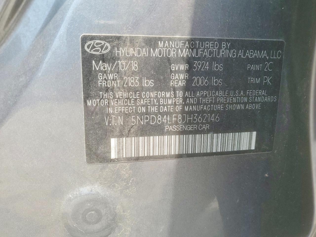 2018 HYUNDAI ELANTRA