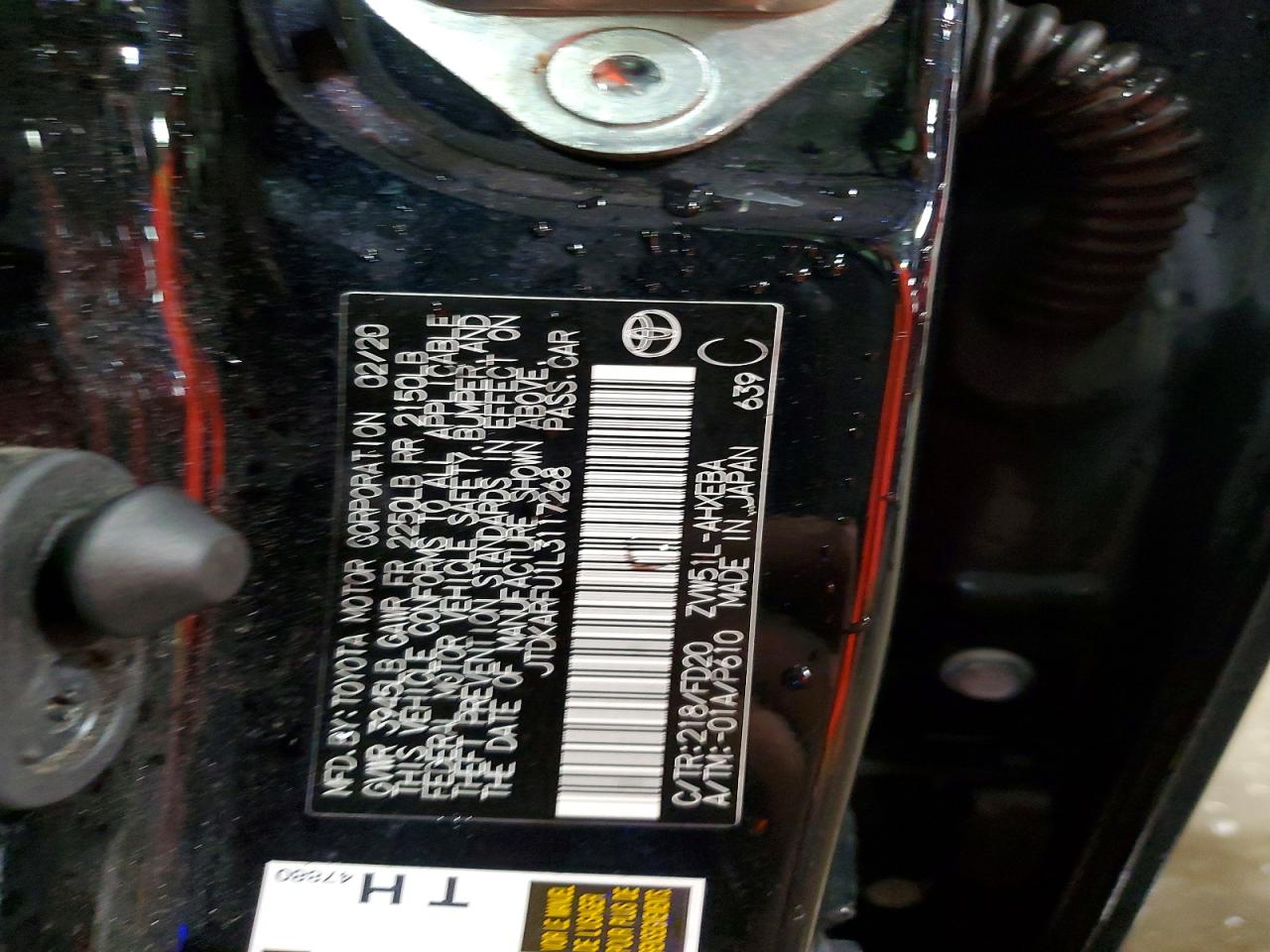 2020 TOYOTA PRIUS