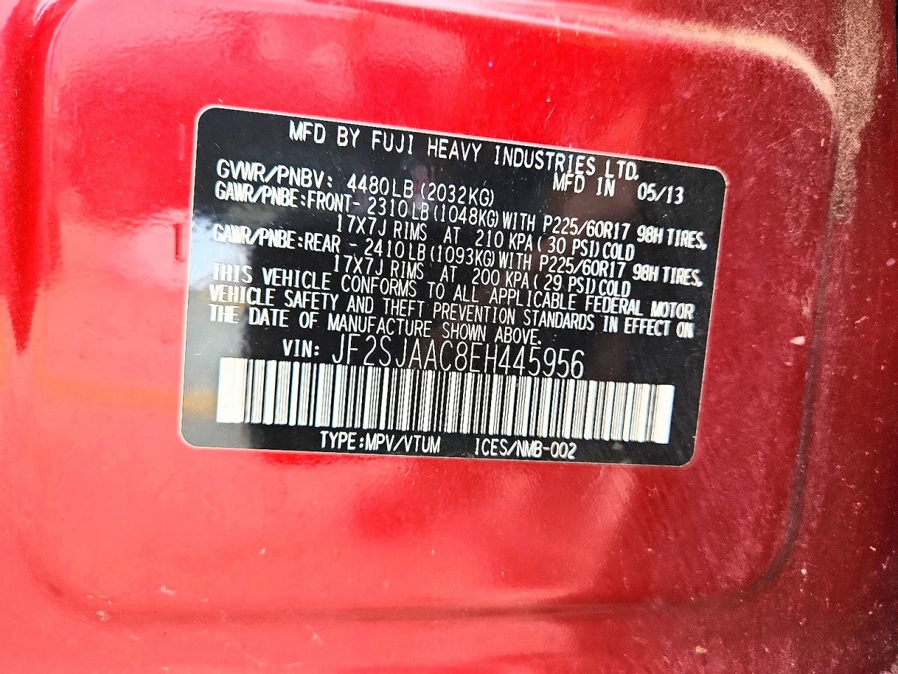 2014 SUBARU FORESTER