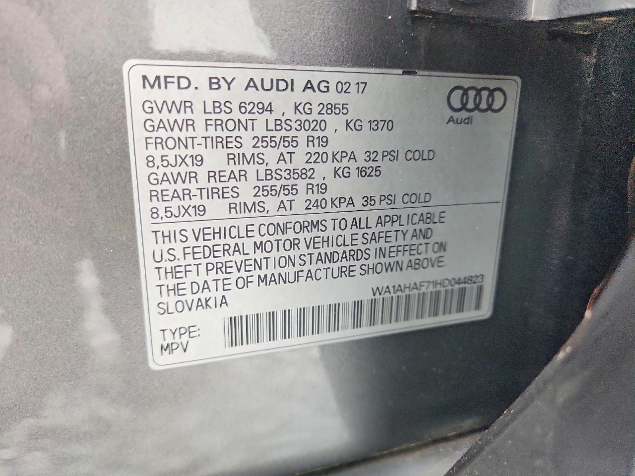 2017 AUDI Q7