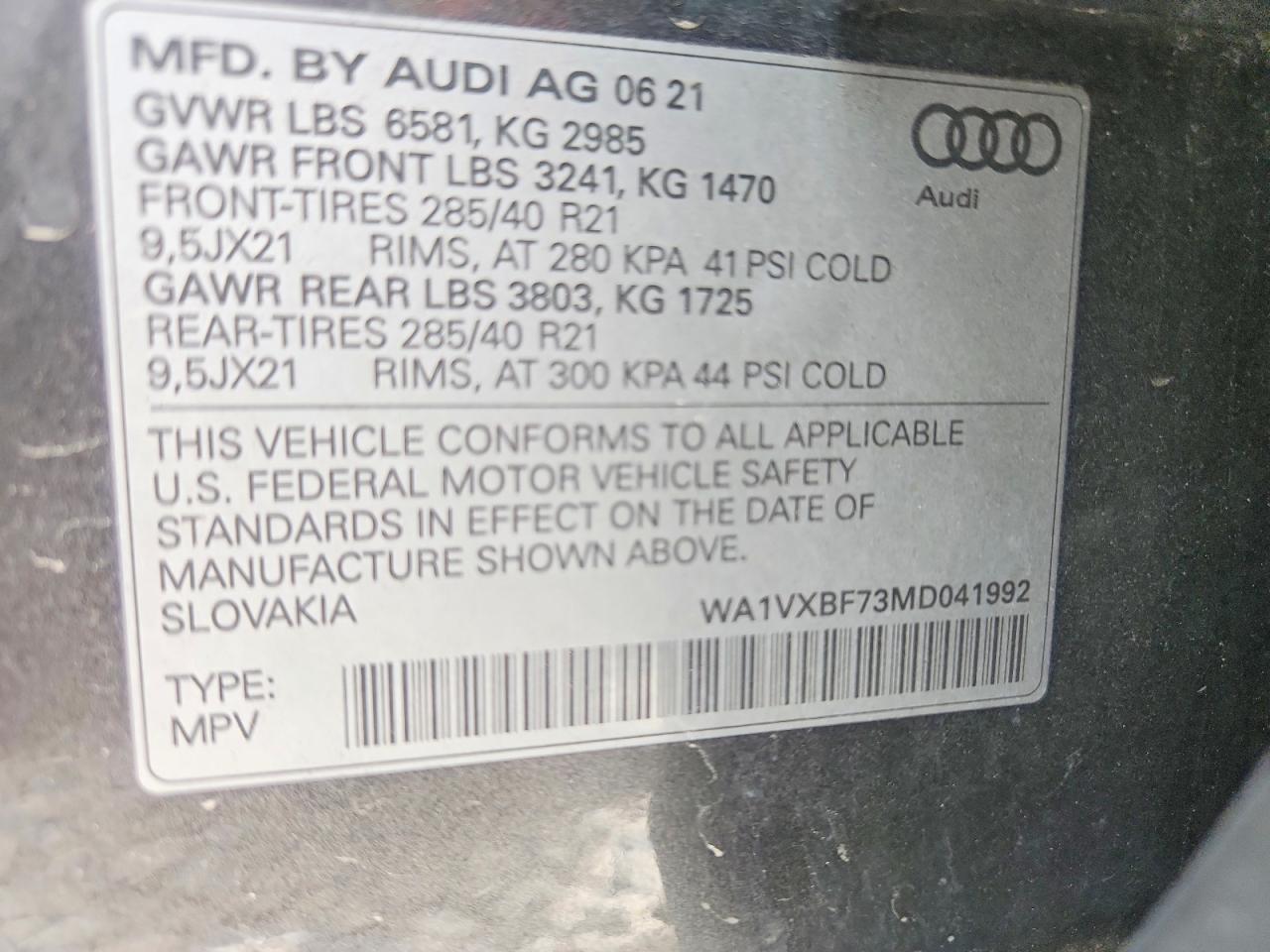 2021 AUDI Q7