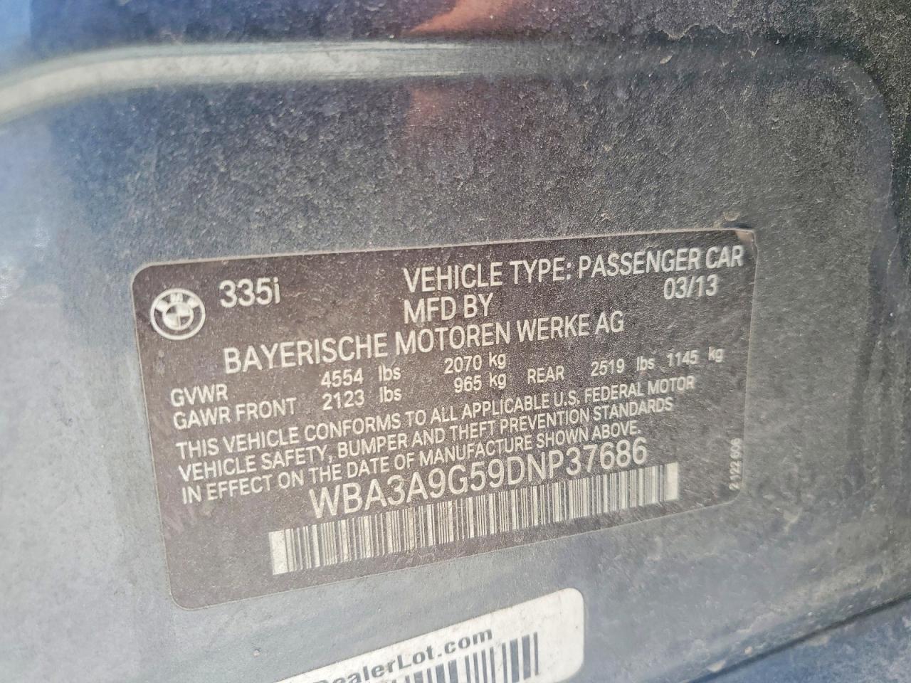 2013 BMW 3 SERIES