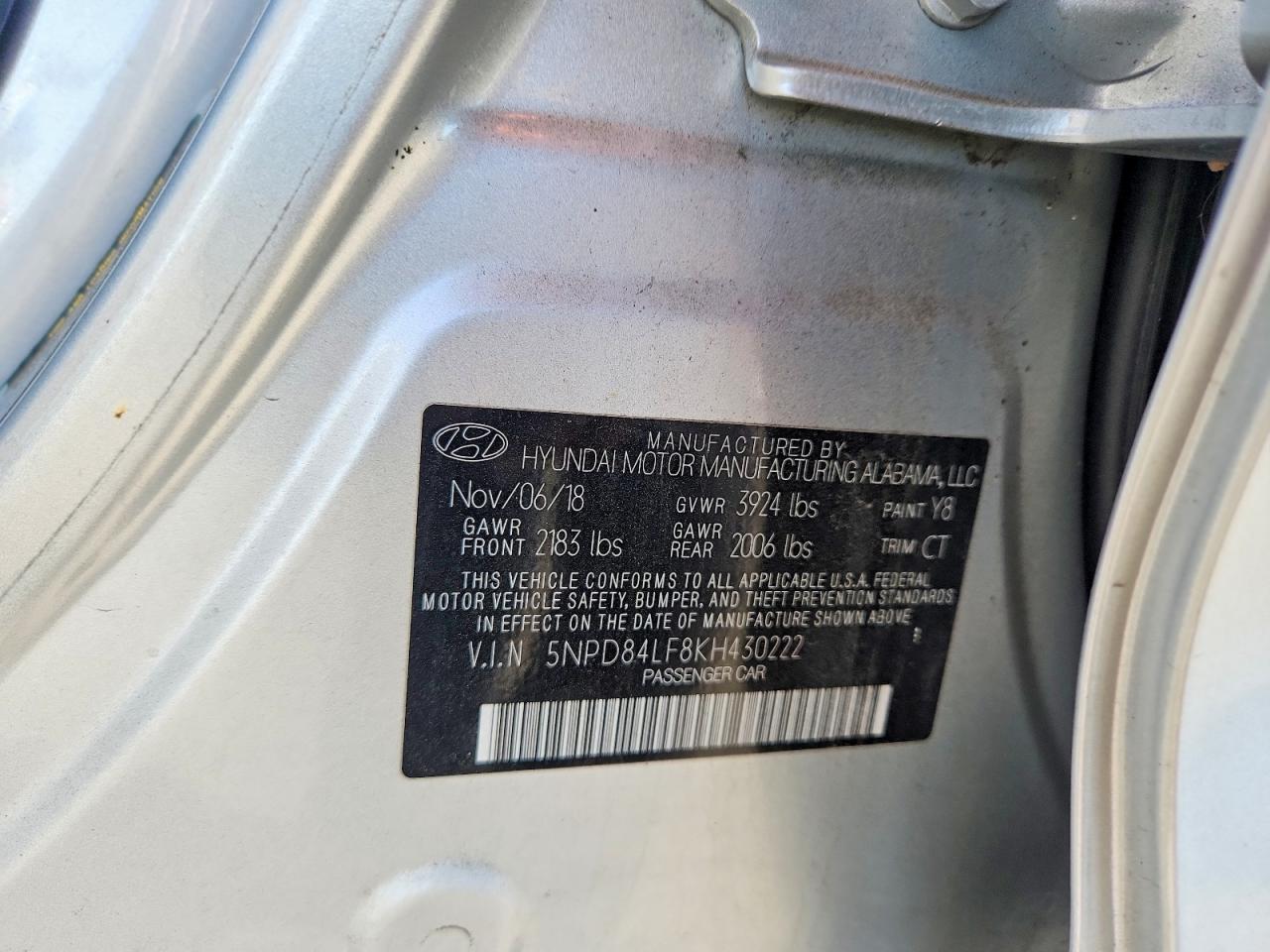 2019 HYUNDAI ELANTRA