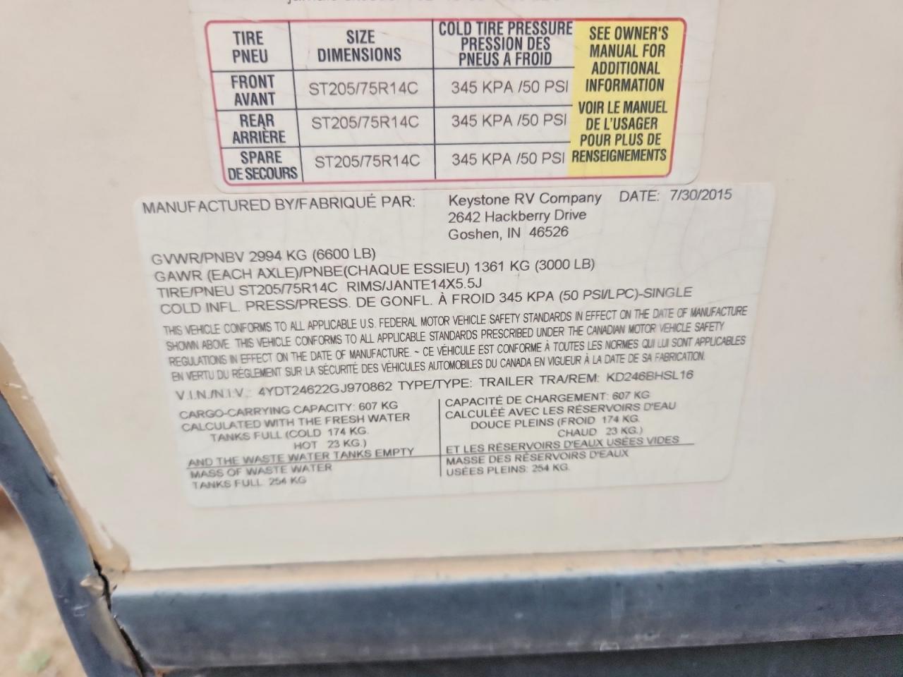2016 KEYSTONE UNKNOWN