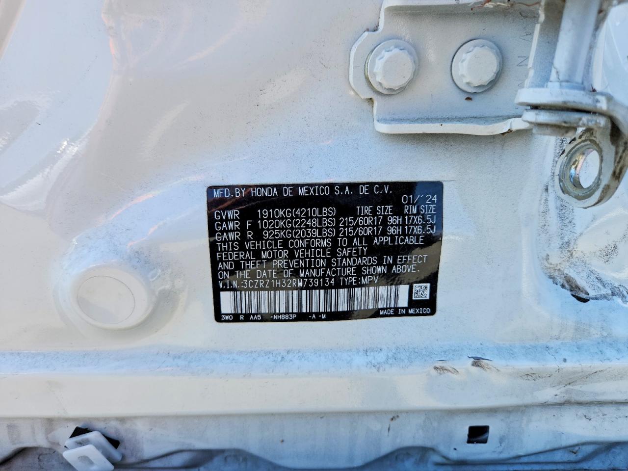 2024 HONDA HR-V