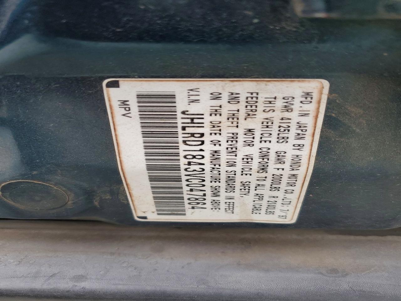 1997 HONDA CR-V LX