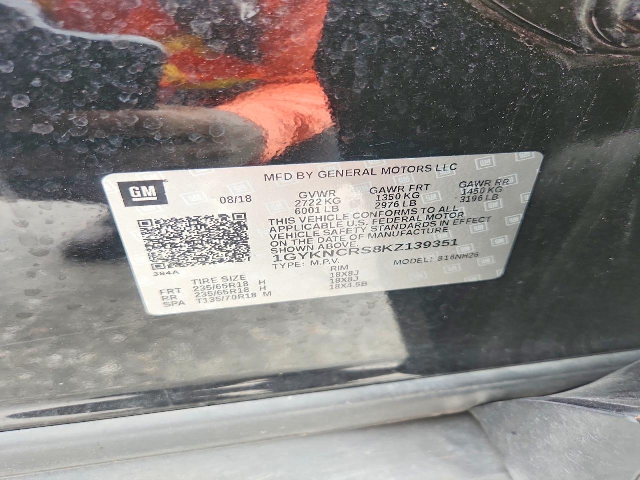 2019 CADILLAC XT5