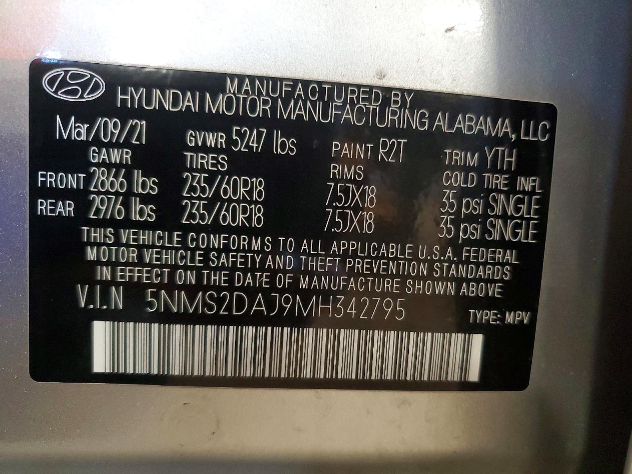 2021 HYUNDAI SANTA FE