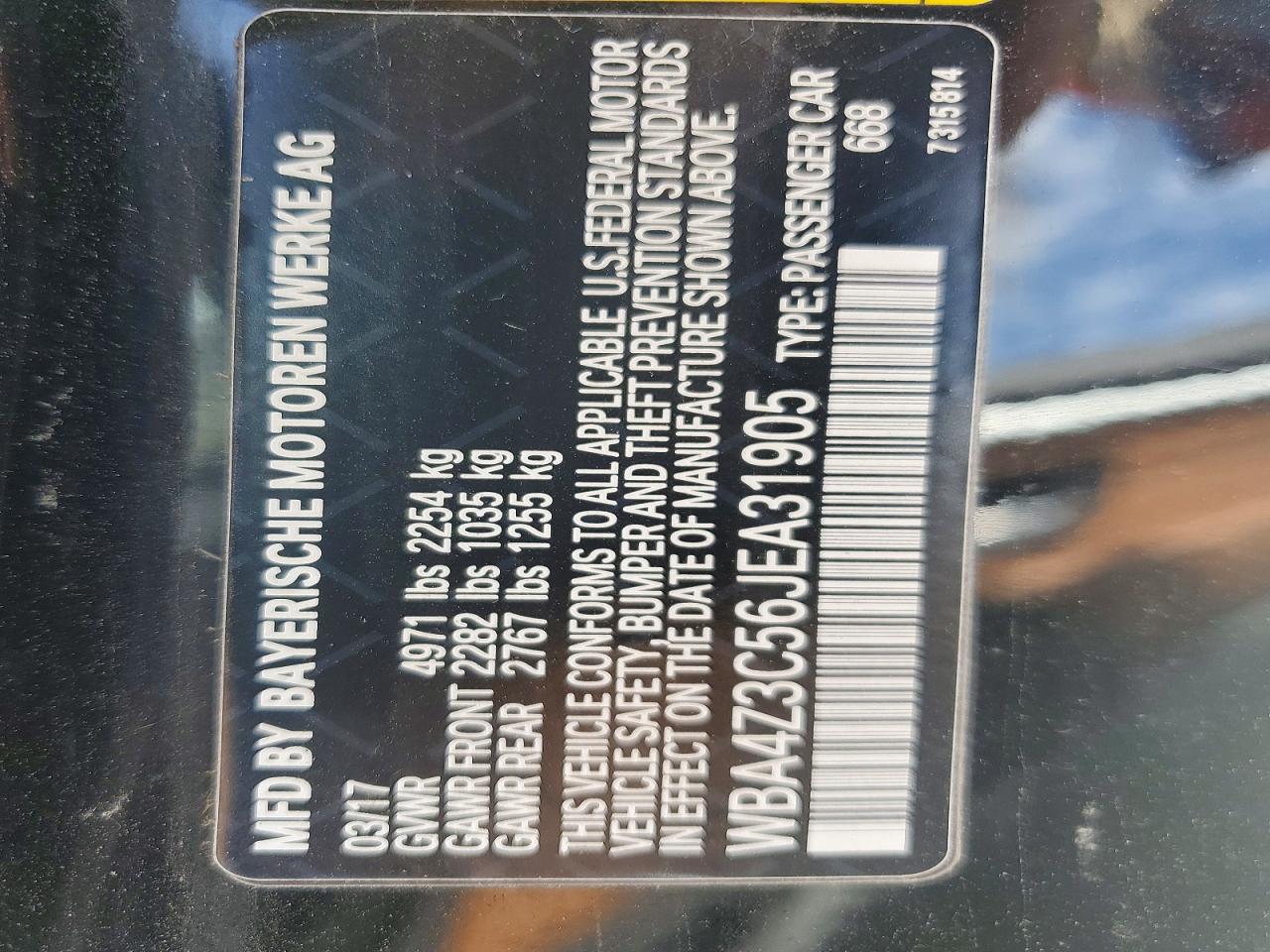 2018 BMW 4 SERIES