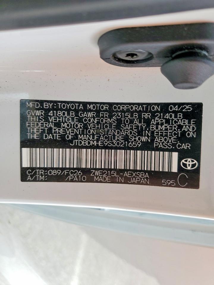 2025 TOYOTA COROLLA