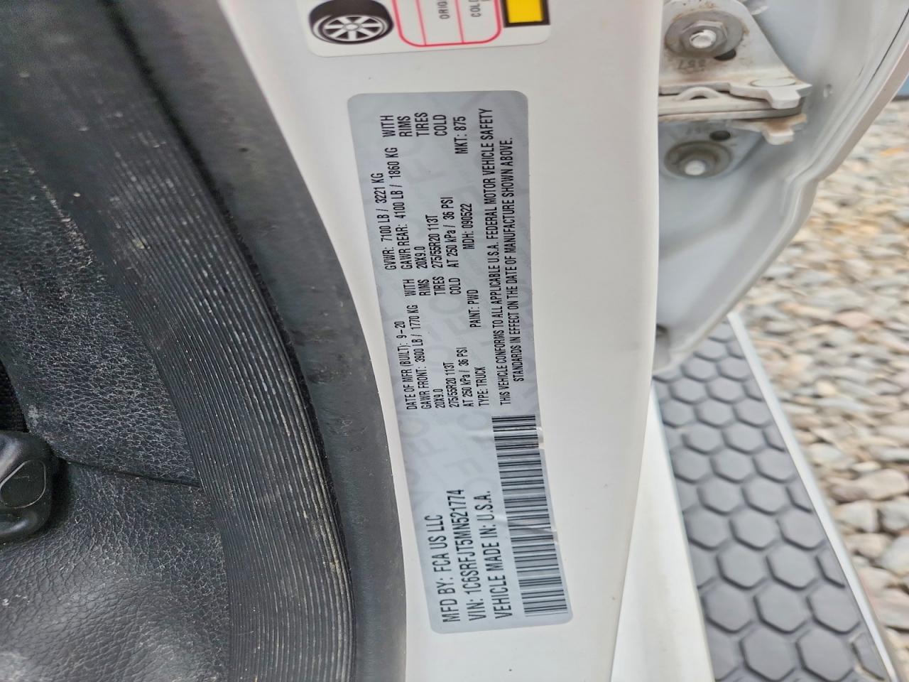 2021 RAM 1500