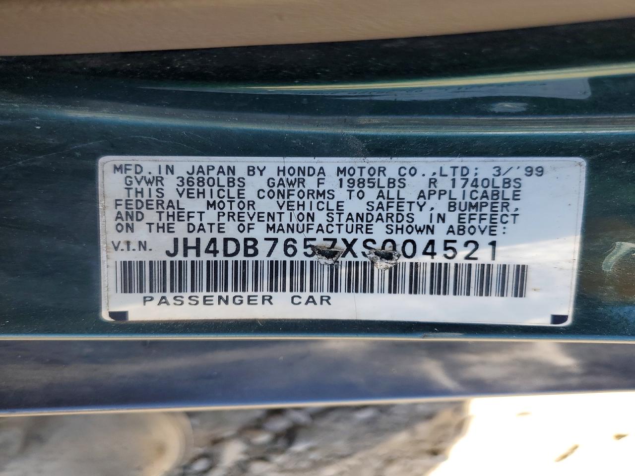1999 ACURA INTEGRA