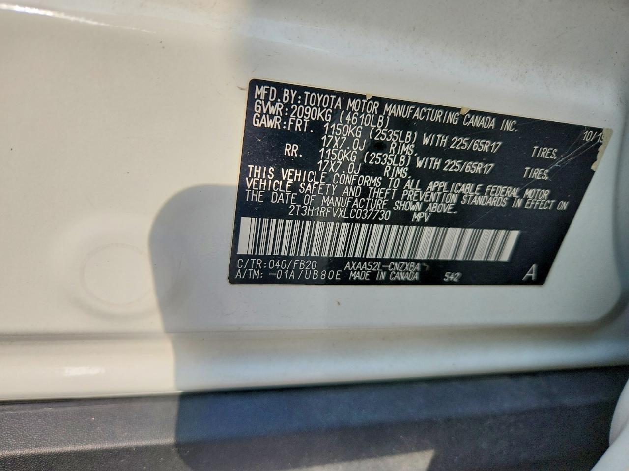2020 TOYOTA RAV4