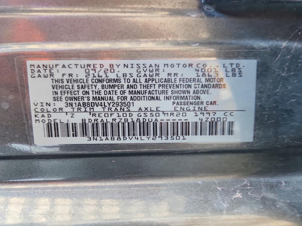 2020 NISSAN SENTRA