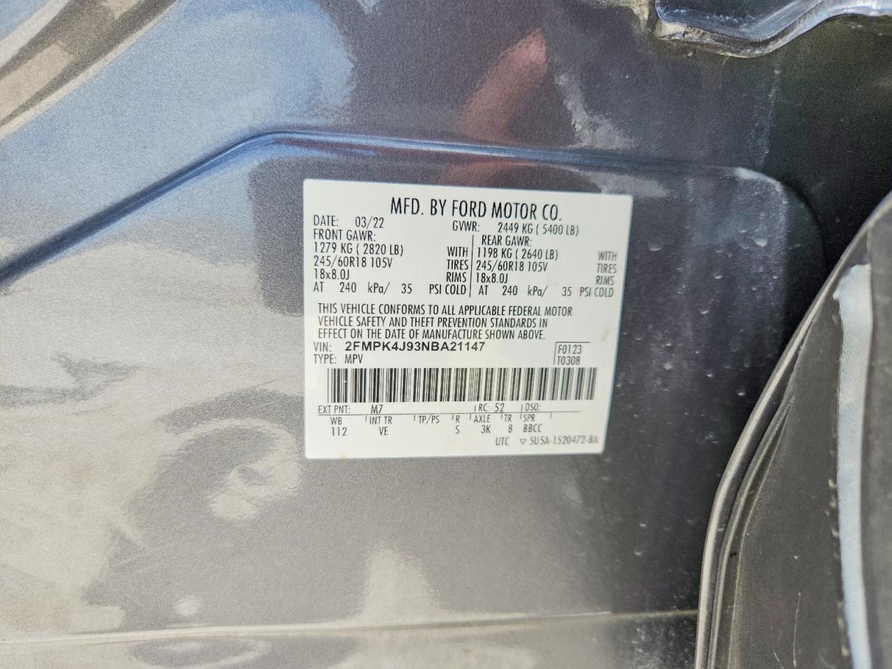 2022 FORD EDGE