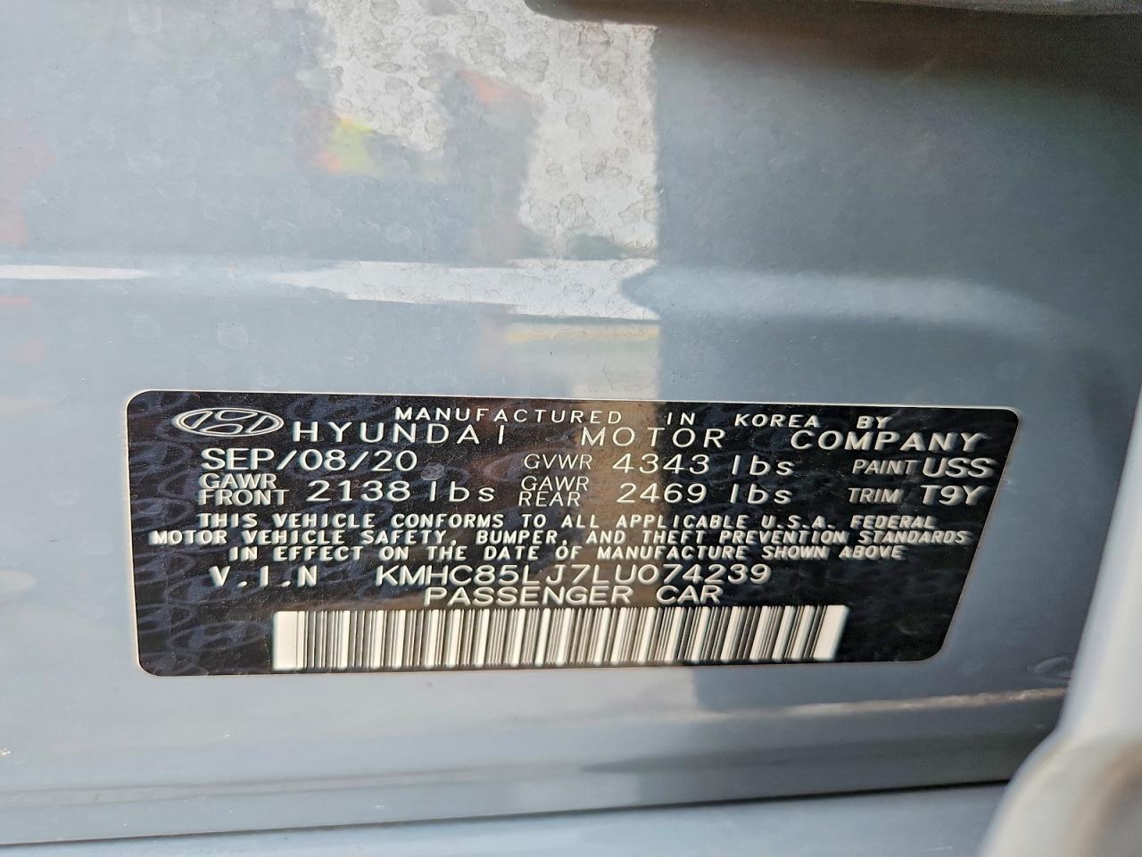 2020 HYUNDAI IONIQ