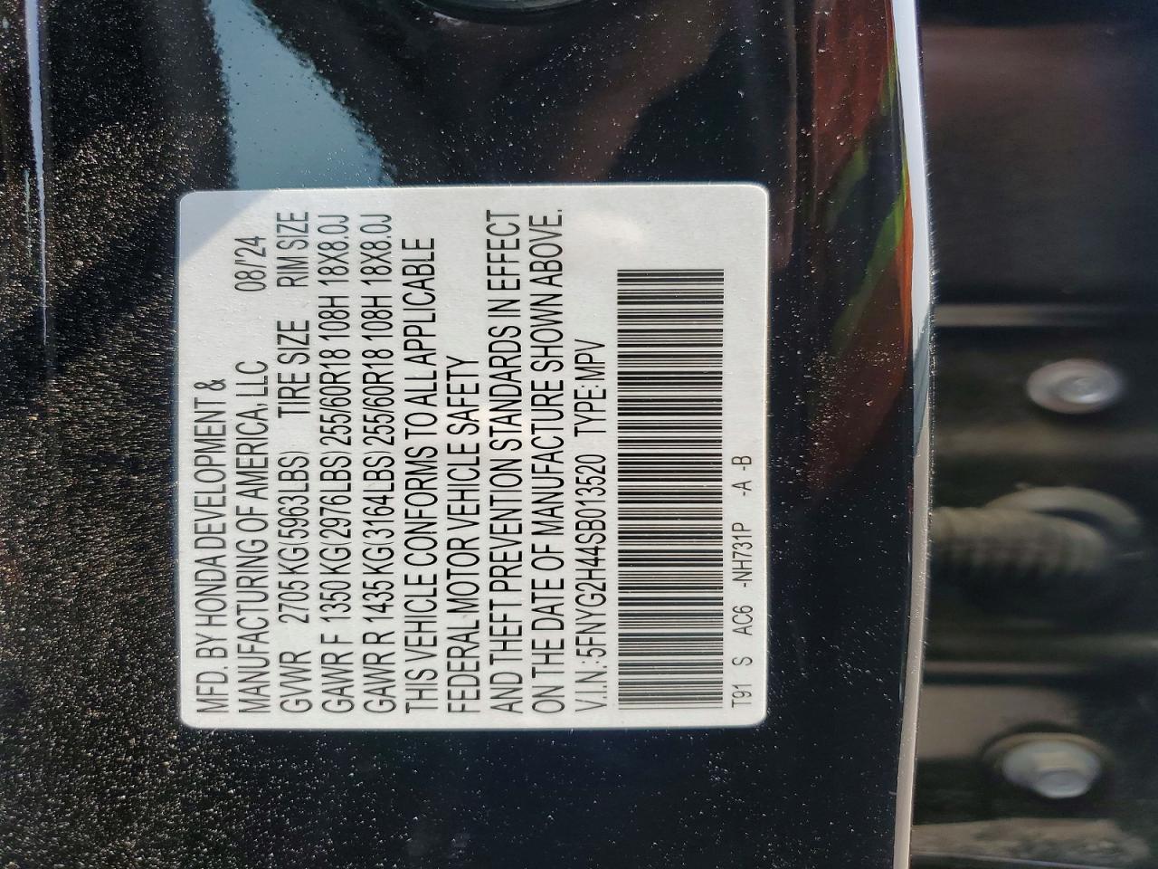 2025 HONDA PILOT