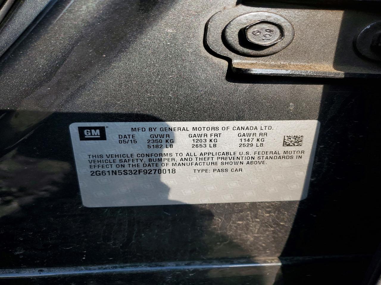 2015 CADILLAC XTS