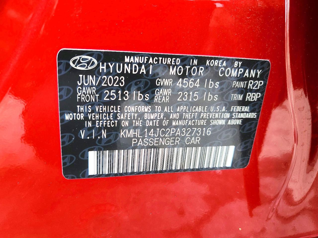2023 HYUNDAI SONATA