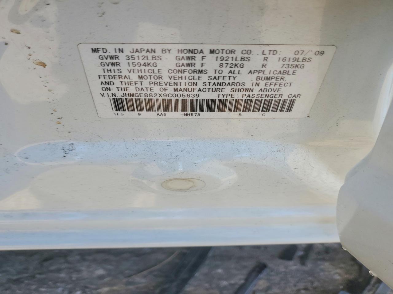 2009 HONDA FIT