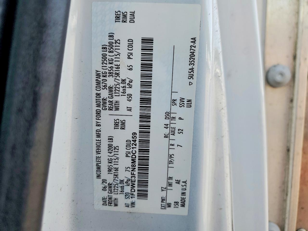2021 FORD ECONOLINE