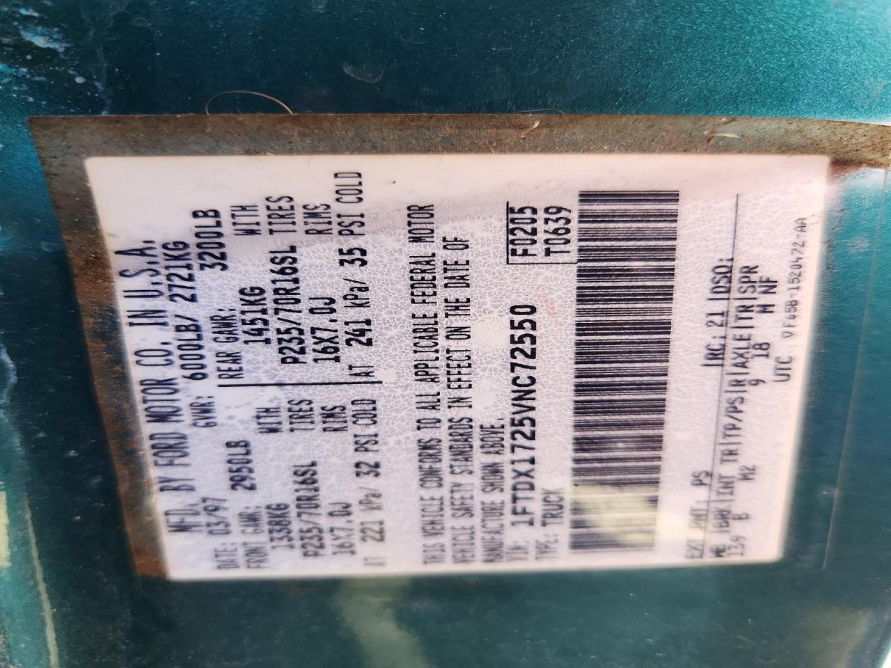 1997 FORD F150
