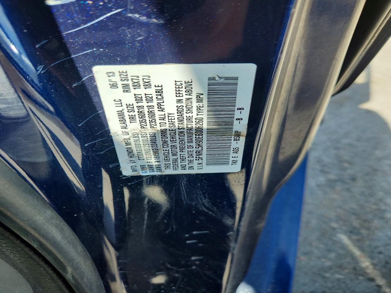 2014 HONDA ODYSSEY