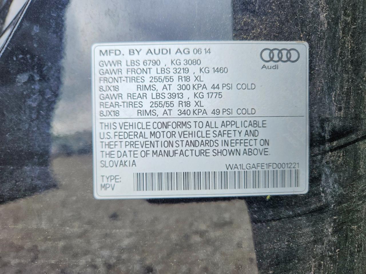 2015 AUDI Q7