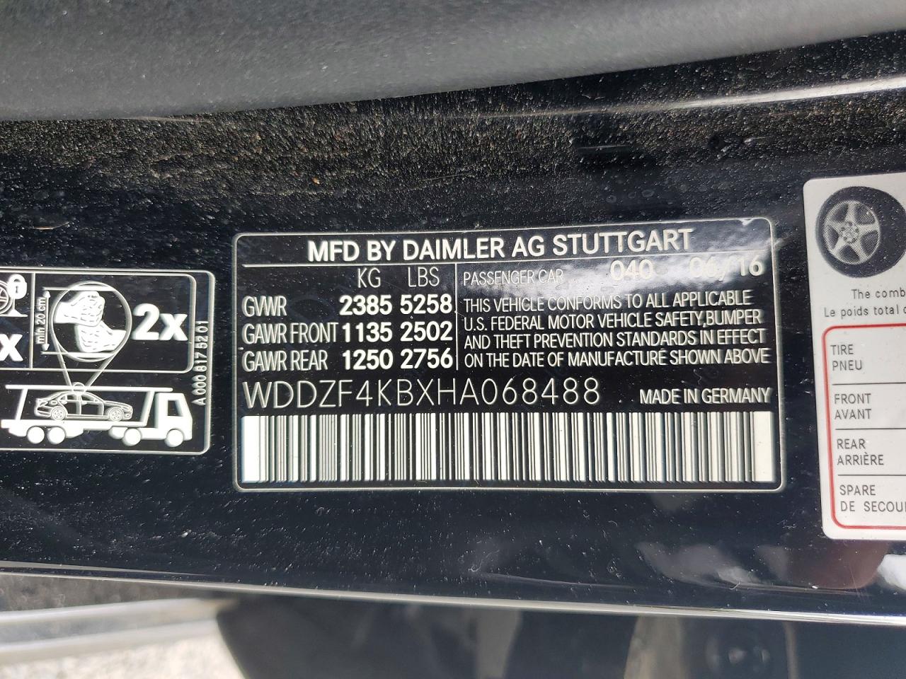 2017 MERCEDES-BENZ E-CLASS