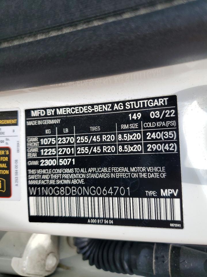 2022 MERCEDES-BENZ GLC-CLASS