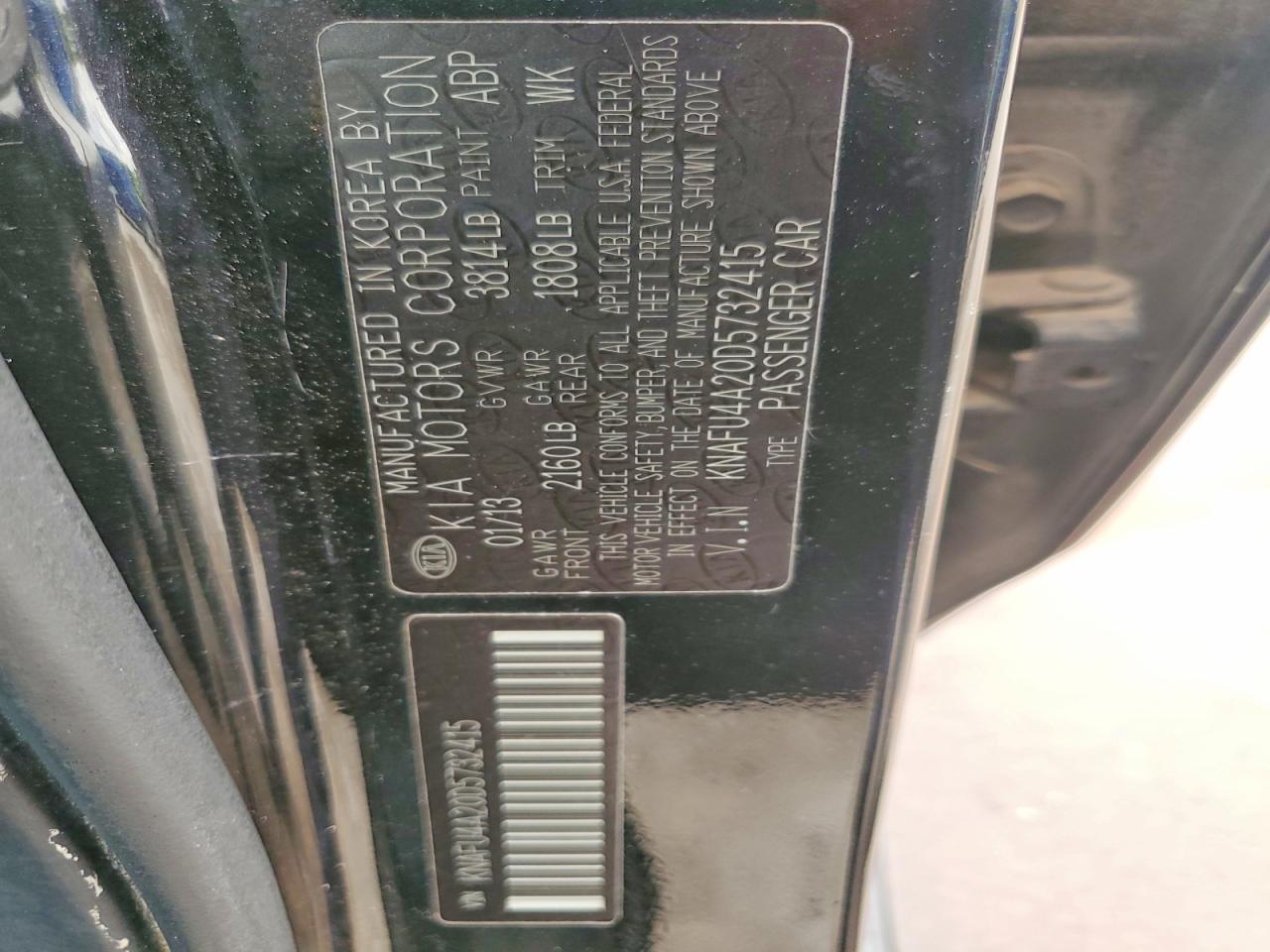 2013 KIA FORTE