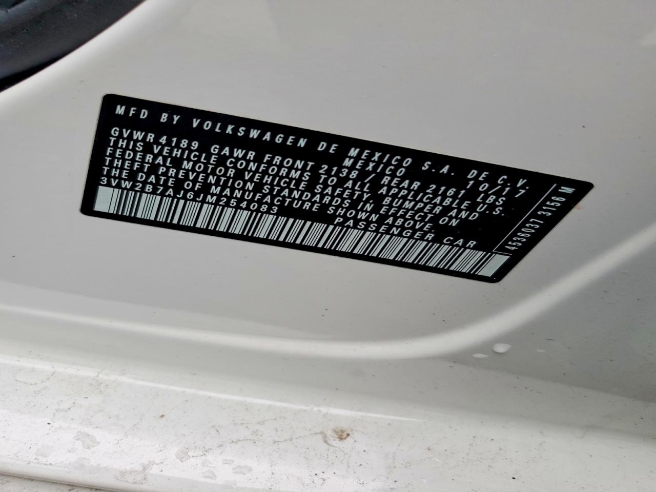 2018 VOLKSWAGEN JETTA
