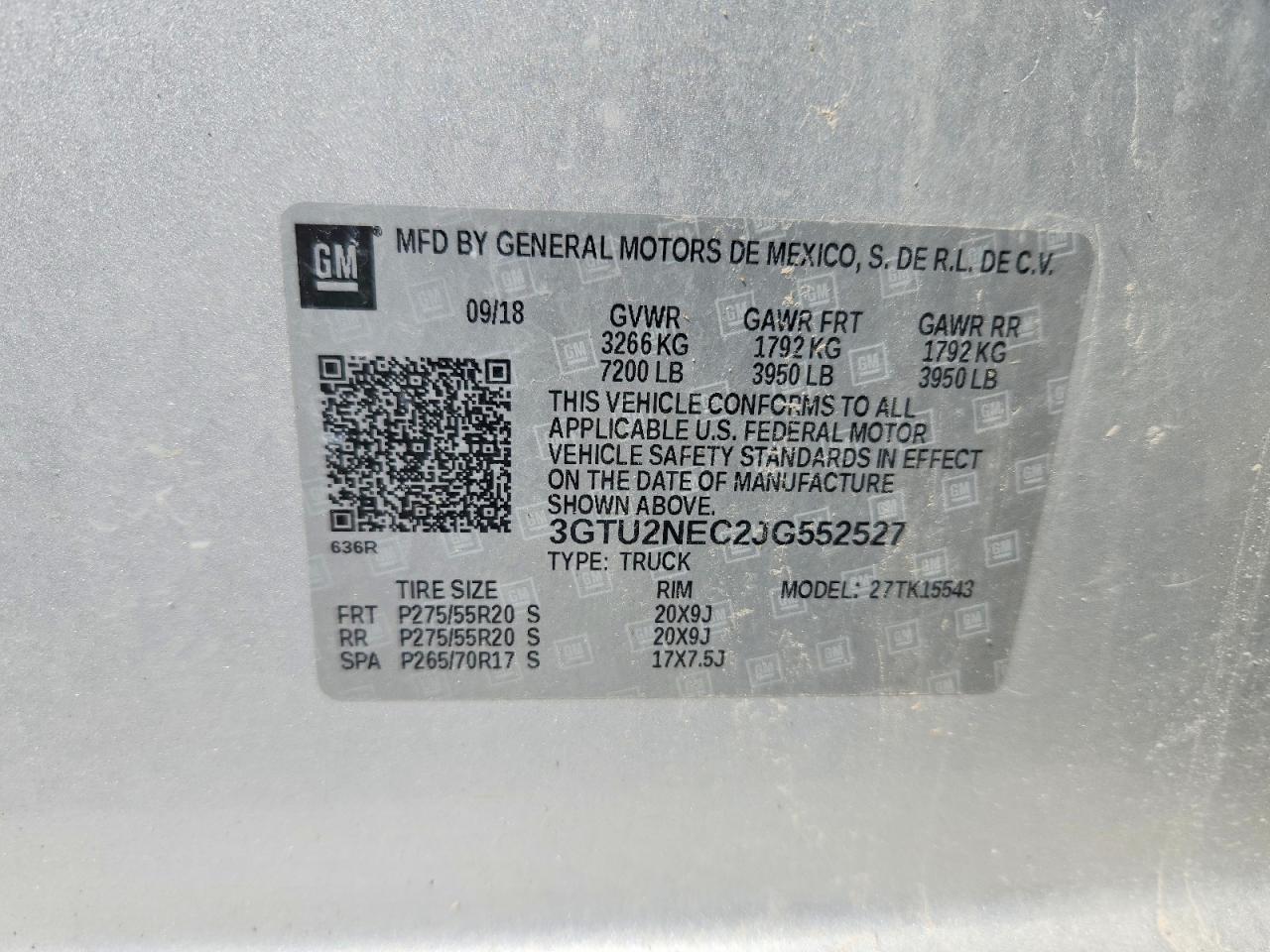 2018 GMC SIERRA