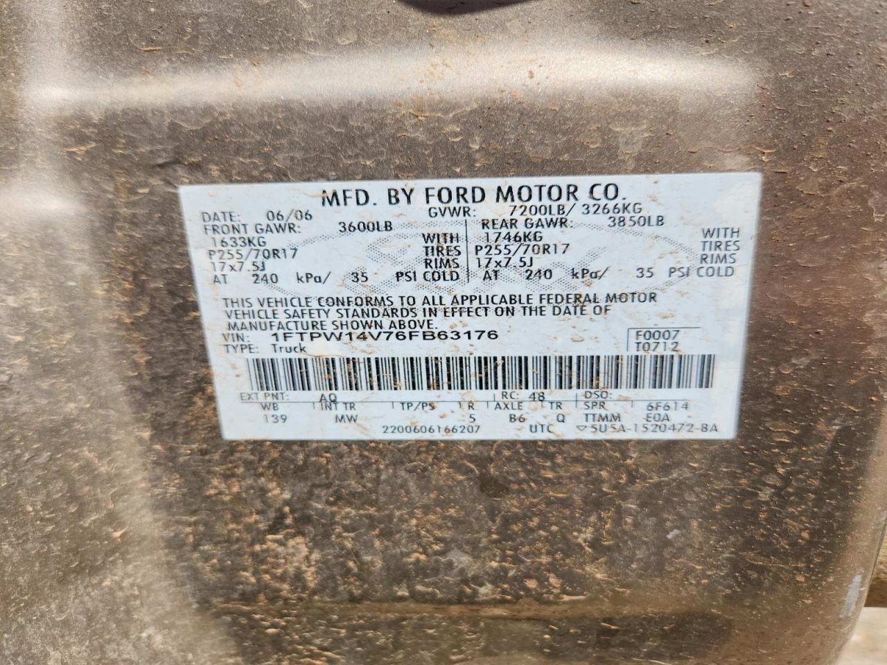 2006 FORD F150