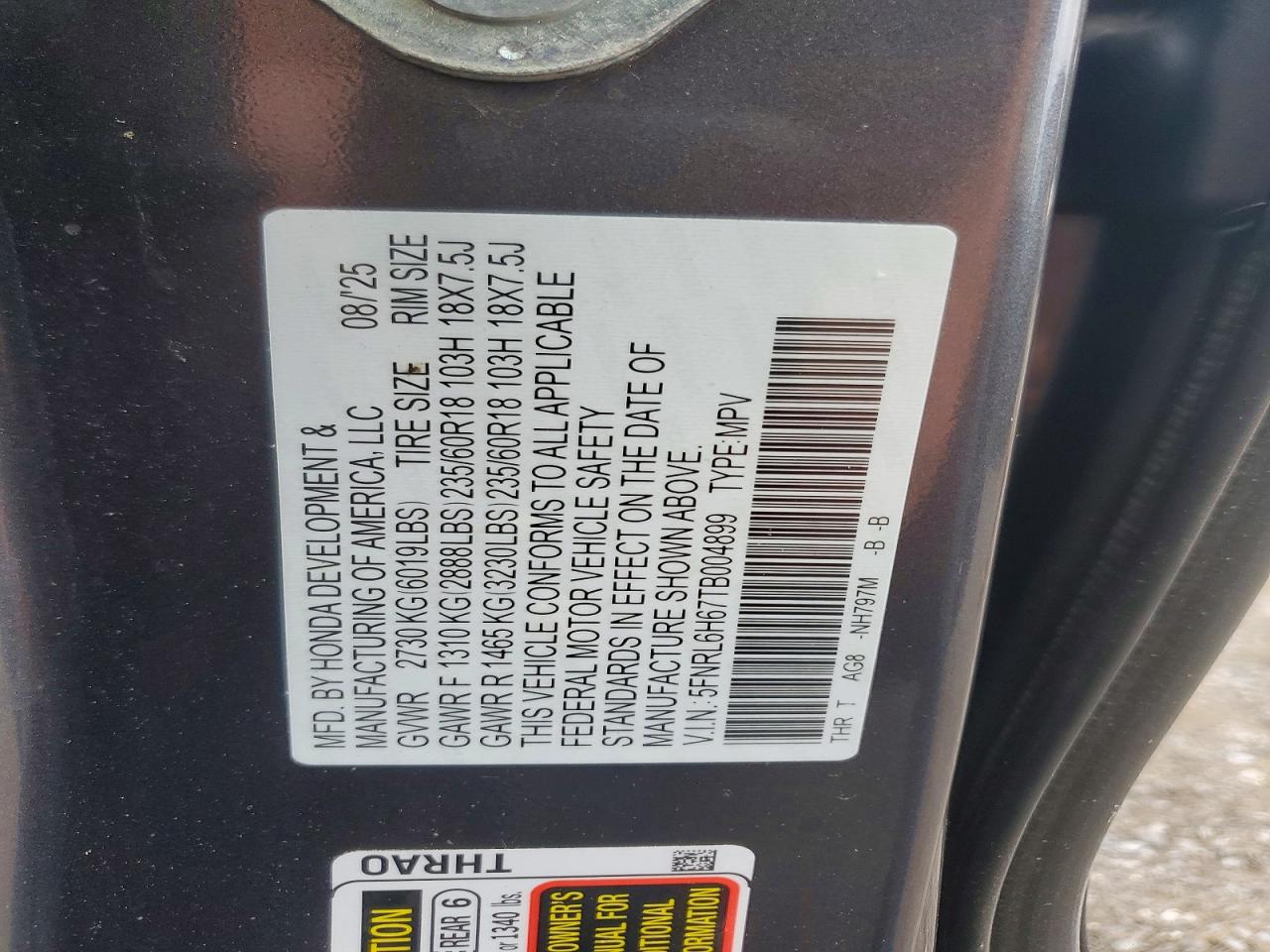 2026 HONDA ODYSSEY
