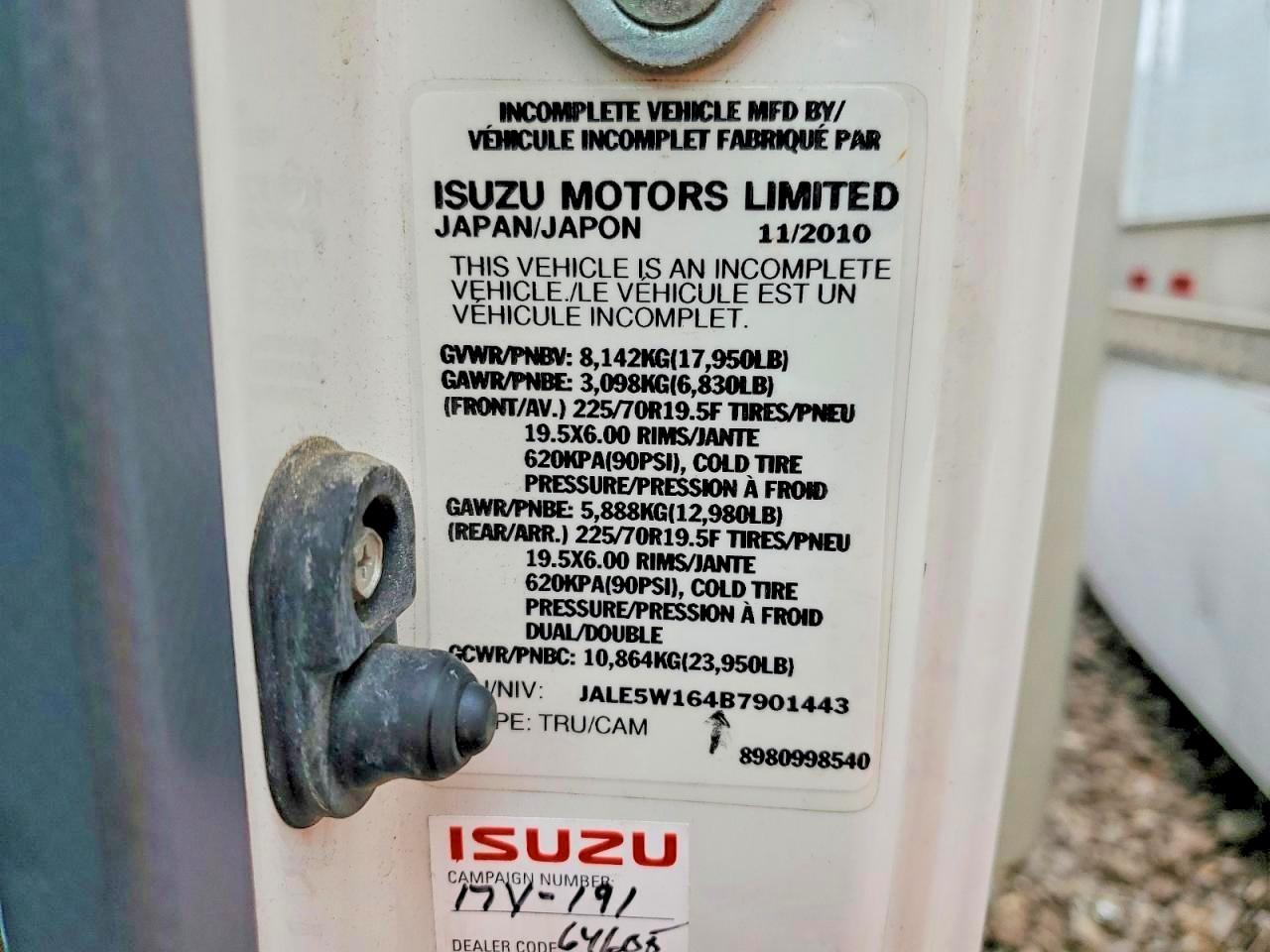 2011 ISUZU All Models