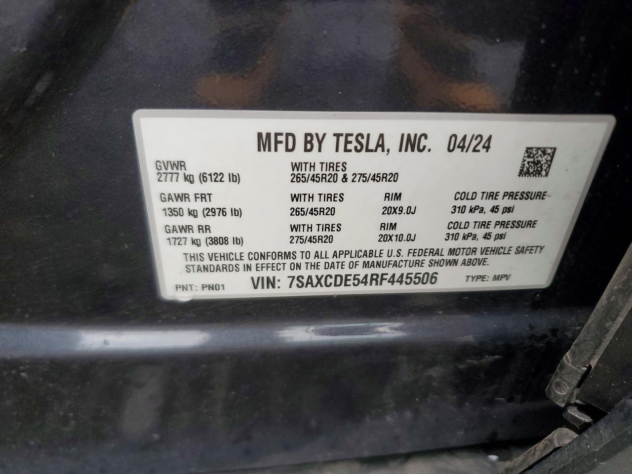 2024 TESLA MODEL X