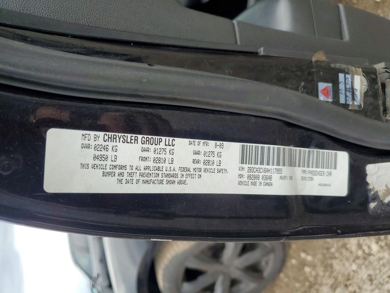 2010 DODGE CHARGER