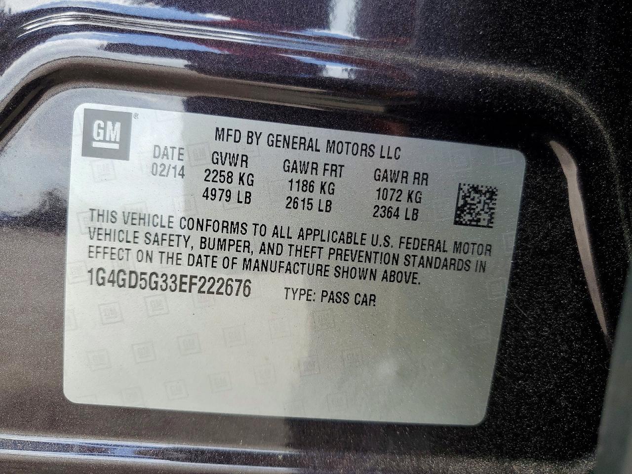 2014 BUICK LACROSSE