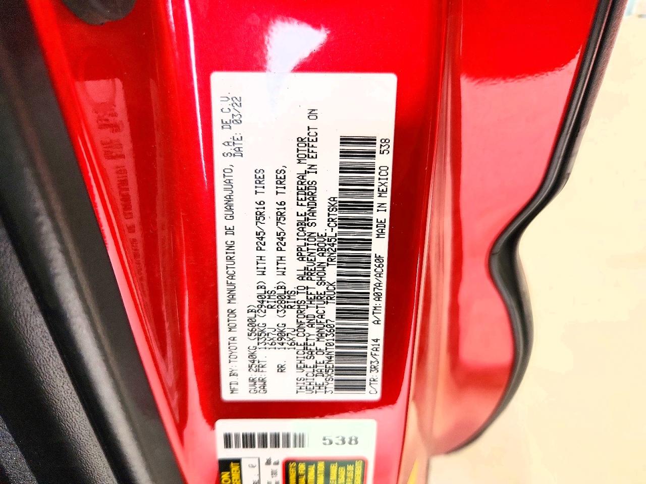 2022 TOYOTA TACOMA