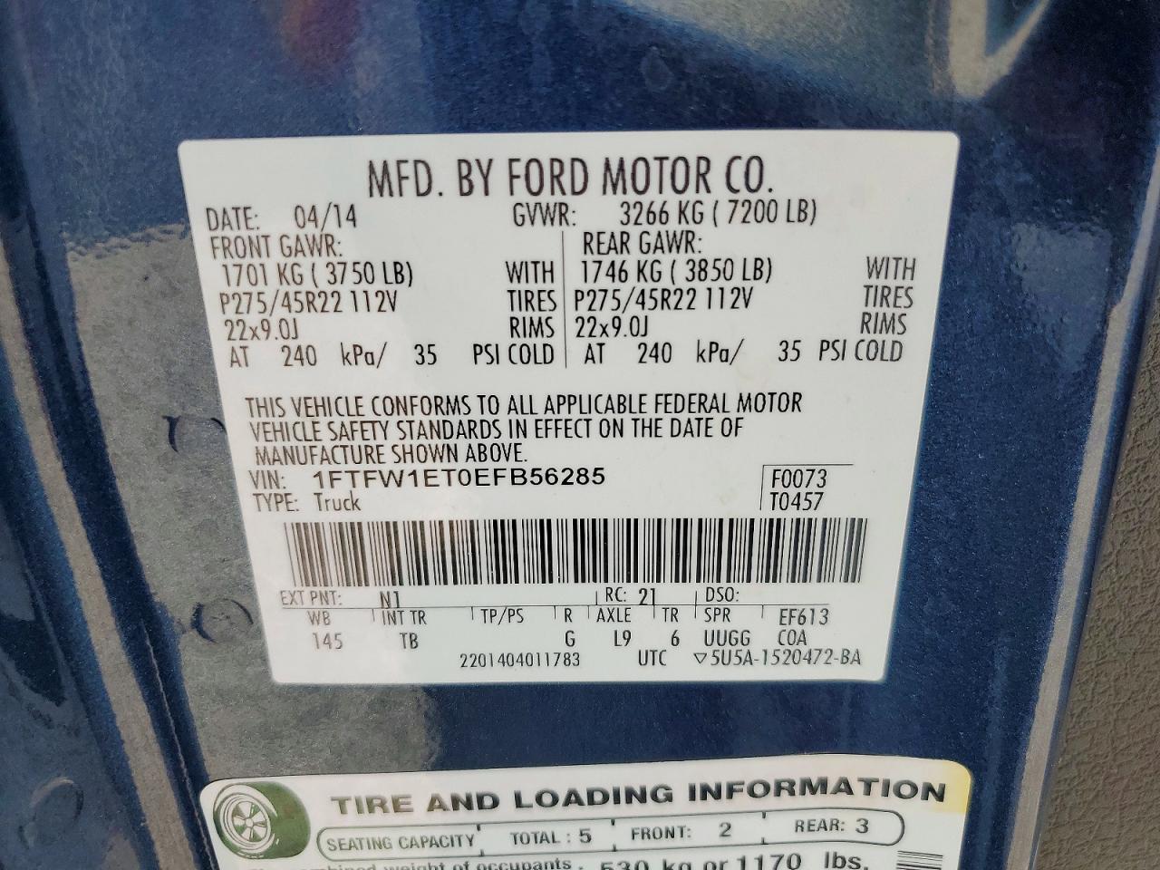 2014 FORD F150